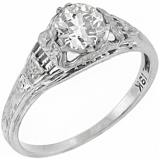 Edwardian 0.56ct Diamond  Engagement Ring
