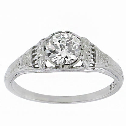 Edwardian 0.56ct Diamond  Engagement Ring