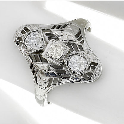 Edwardian 0.60ct Diamond Gold Ring