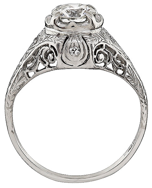 Edwardian 0.70ct Diamond Engagement Ring