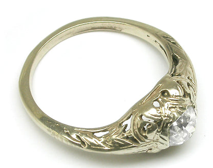 Edwardian 0.72ct  Diamond 14k Yellow Gold Engagement Ring