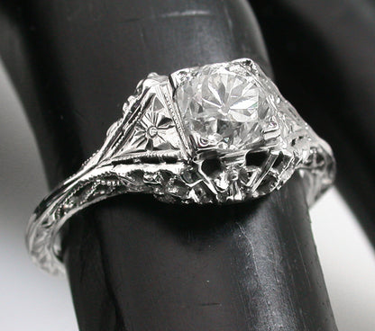 Edwardian 0.78ct  Diamond Gold   Engagement Ring