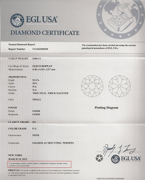 Edwardian 0.88ct Diamond 18k Gold Engagement Ring