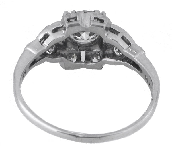 Edwardian 0.89ct Diamond Platinum Engagement Ring