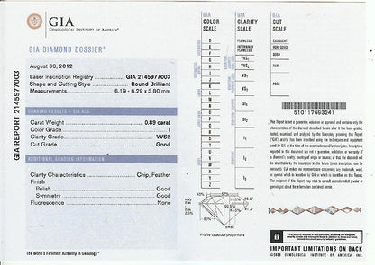 Edwardian 0.89ct Diamond Platinum Engagement Ring