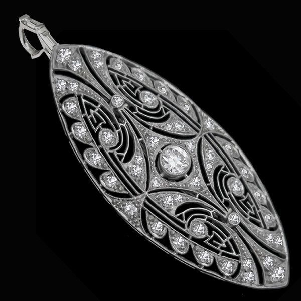 Edwardian  1.00ct Diamond  Pin/ Pendant