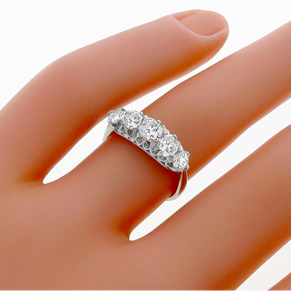 Edwardian 1.00ct Diamond Platinum Ring