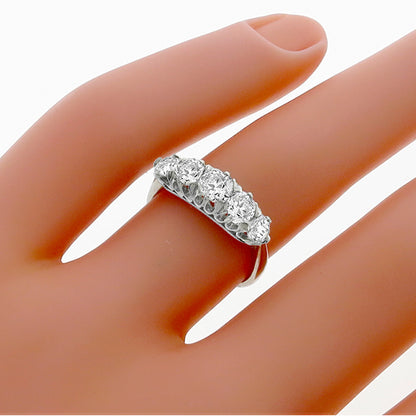 Edwardian 1.00ct Diamond Platinum Ring