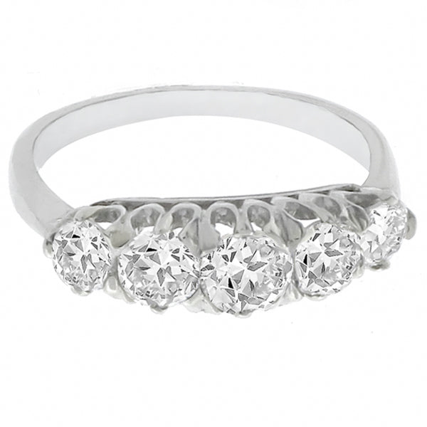 Edwardian 1.00ct Diamond Platinum Ring