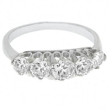 Edwardian 1.00ct Diamond Platinum Ring