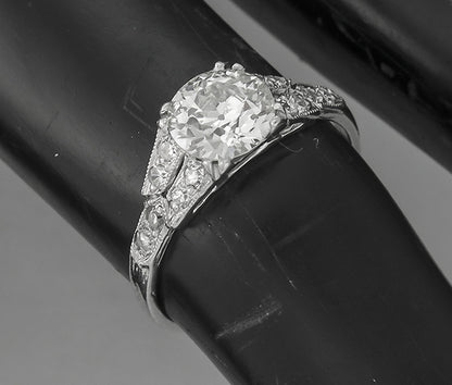 Edwardian 1.01ct Diamond 18k Gold Engaement Ring