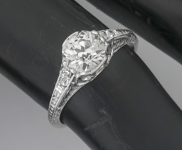 Edwardian 1.04ct Diamond Platinum Engagement Ring