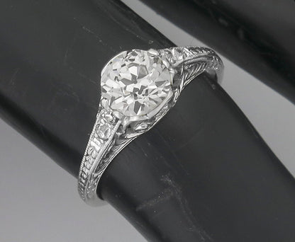 Edwardian 1.04ct Diamond Platinum Engagement Ring