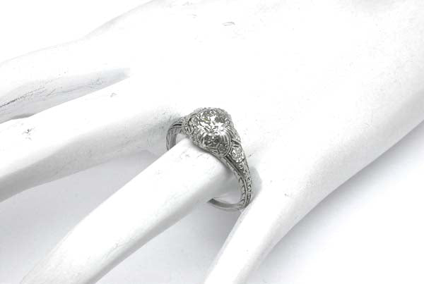 Edwardian 1.05ct Diamond Platinum Engagement Ring