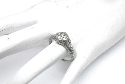 Edwardian 1.05ct Diamond Platinum Engagement Ring