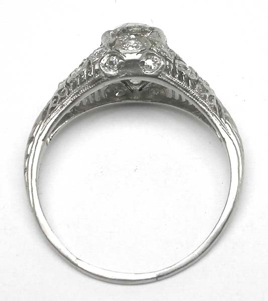 Edwardian 1.08ct Diamond Platinum Engagement Ring
