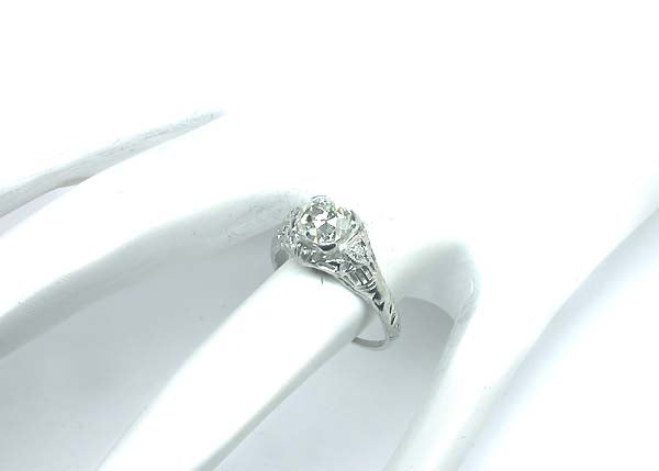 Edwardian 1.09ct Diamond Platinum Engagement Ring