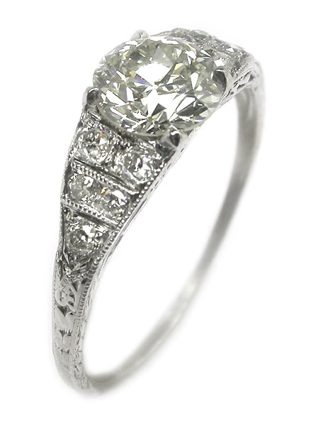 Edwardian 1.10ct Diamond Platinum Engagement Ring
