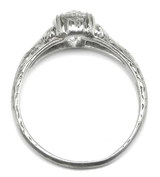 Edwardian 1.12ct Diamond Platinum Engagement Ring
