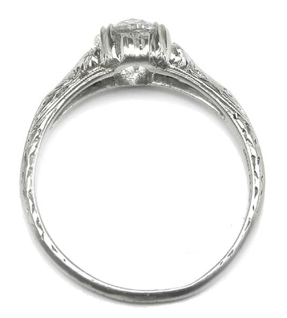 Edwardian 1.12ct Diamond Platinum Engagement Ring