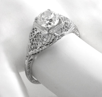 Edwardian 1.15ct Old European Diamond Engagement Ring