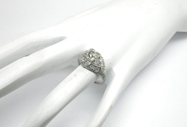 Edwardian 1.22ct Diamond Platinum Engagement Ring