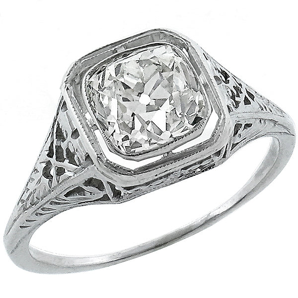 Edwardian 1.23ct Diamond  Engagement Ring