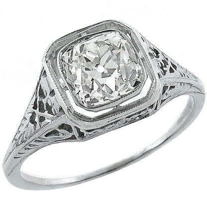 Edwardian 1.23ct Diamond  Engagement Ring