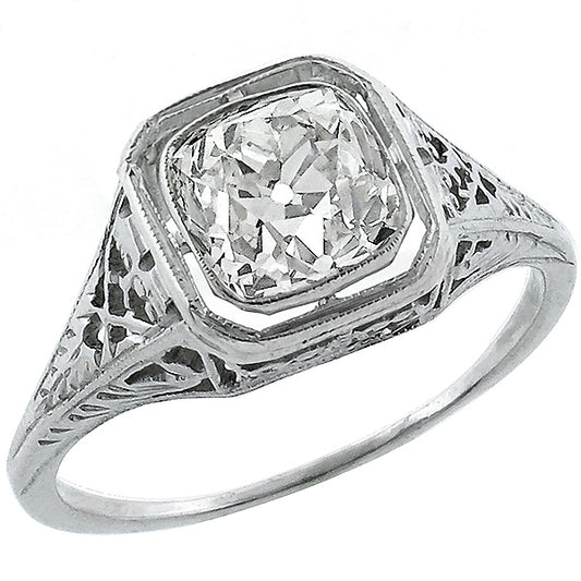 Edwardian 1.23ct Diamond  Engagement Ring