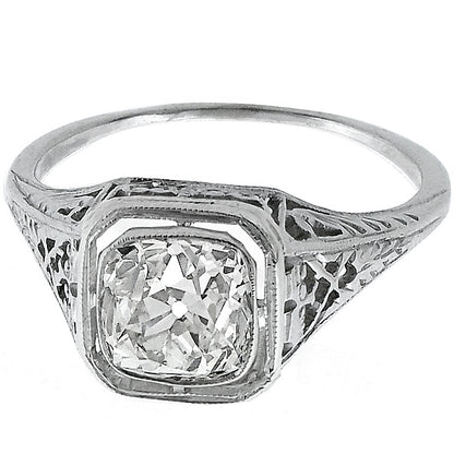 Edwardian 1.23ct Diamond  Engagement Ring