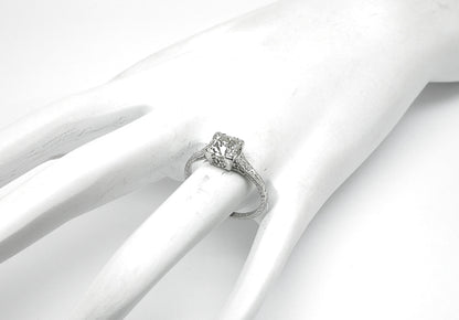 Edwardian 1.23ct Diamond Platinum Engagement Ring