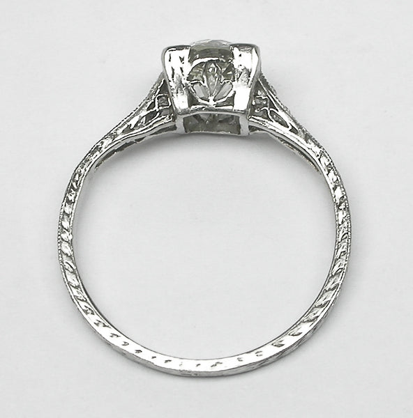Edwardian 1.23ct Diamond Platinum Engagement Ring