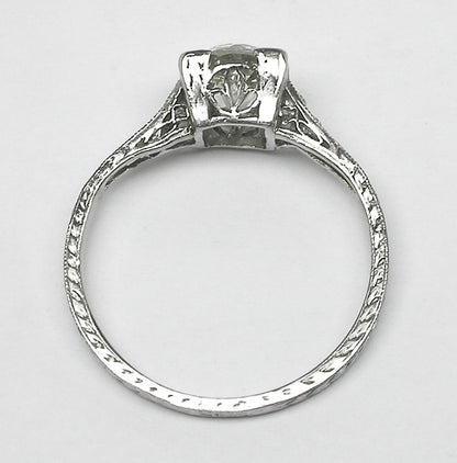 Edwardian 1.23ct Diamond Platinum Engagement Ring