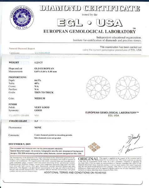 Edwardian 1.23ct Diamond Platinum Engagement Ring