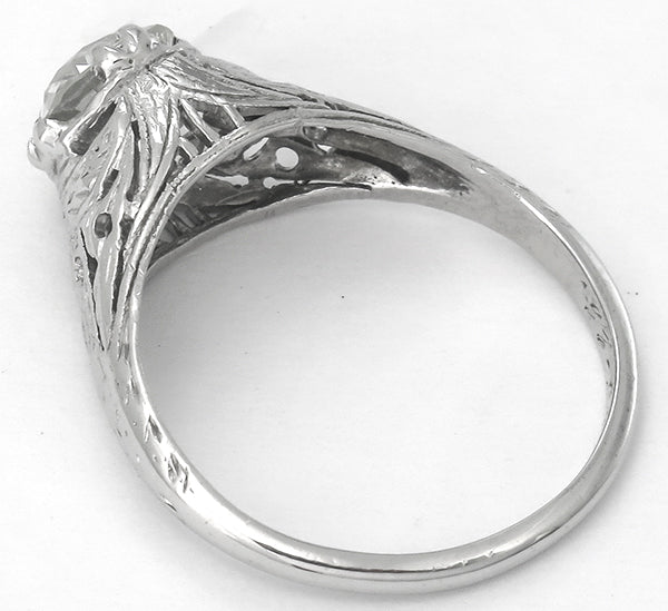 Edwardian 1.23ct Diamond Platinum Engagement Ring
