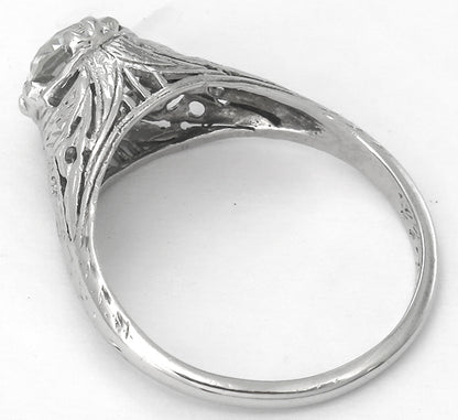 Edwardian 1.23ct Diamond Platinum Engagement Ring