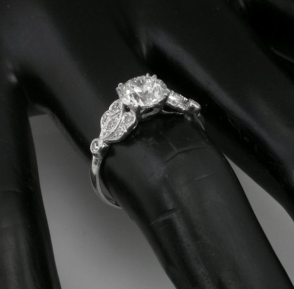 Edwardian 1.24ct Diamond Platinum Engagement Ring