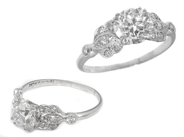 Edwardian 1.24ct Diamond Platinum Engagement Ring