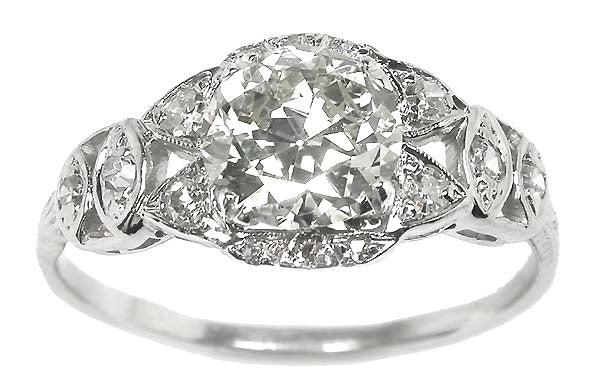 Edwardian 1.50ct Diamond Platinum Engagement Ring