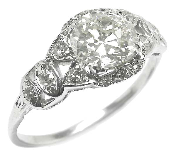Edwardian 1.50ct Diamond Platinum Engagement Ring