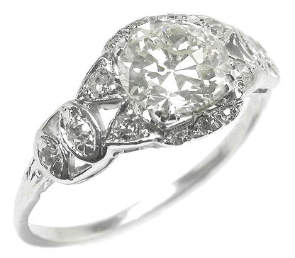 Edwardian 1.50ct Diamond Platinum Engagement Ring