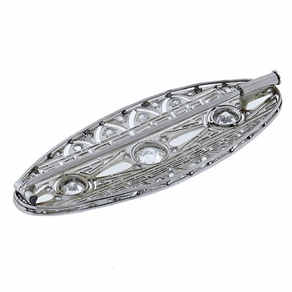 Edwardian 1.65ct  Diamond Platinum  Pin