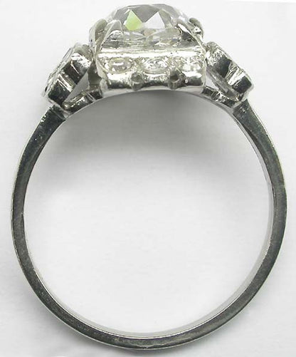 Edwardian 1.67ct   Diamond Platinum Engagement Ring
