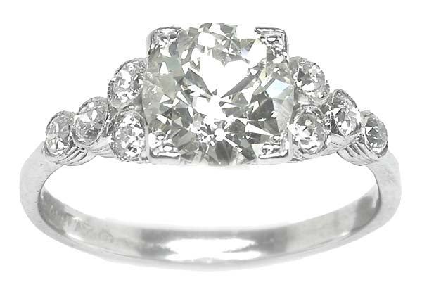 Edwardian 1.71ct Diamond Platinum Engagement Ring