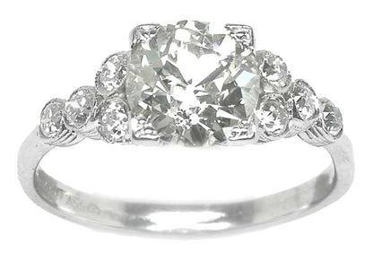 Edwardian 1.71ct Diamond Platinum Engagement Ring
