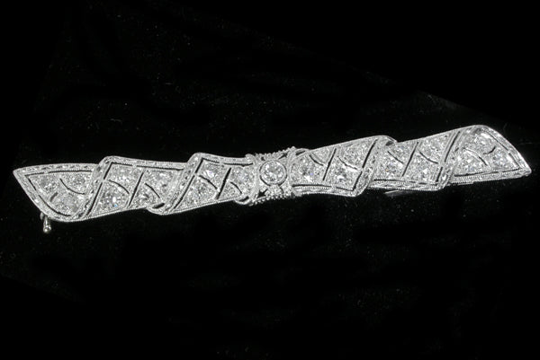 Edwardian 1ct Diamond Platinum  Pin