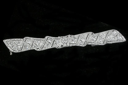 Edwardian 1ct Diamond Platinum  Pin