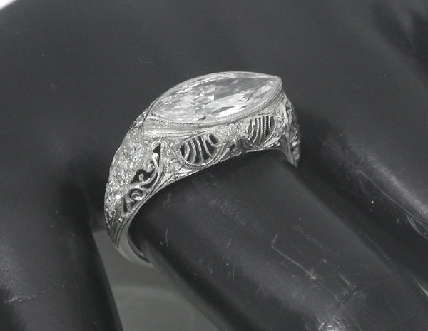 Edwardian 2.04ct Diamond Platinum Engagement Ring