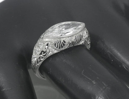 Edwardian 2.04ct Diamond Platinum Engagement Ring