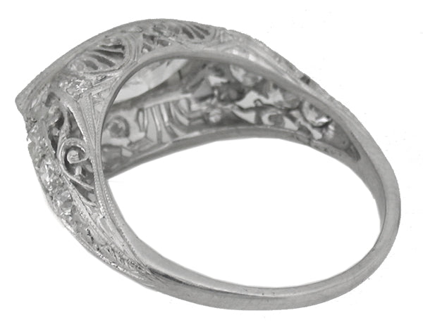 Edwardian 2.04ct Diamond Platinum Engagement Ring